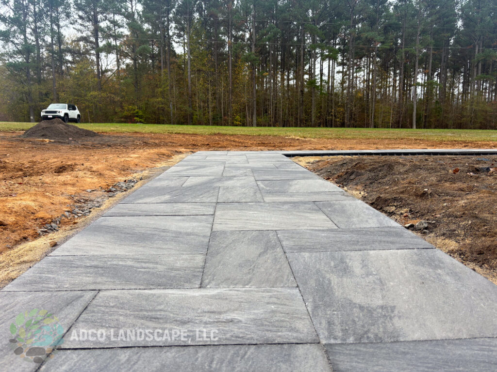 A paver walkway.